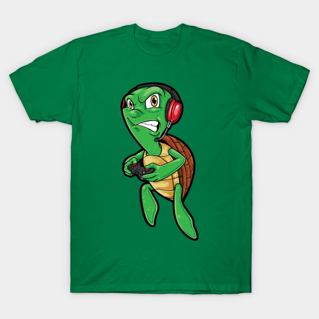 Turtle Gamer T-Shirt by TomCage